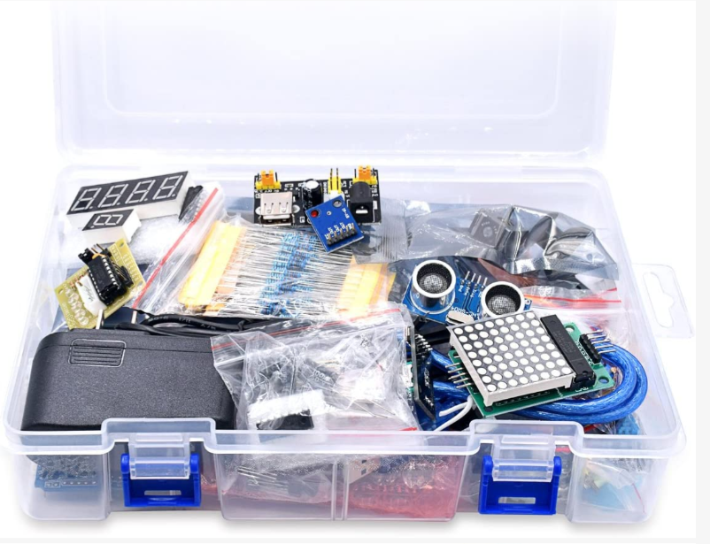 Mega Project Most Complete Starter Kit w/ Tutorial Compatible with Arduino IDE (63 Items)