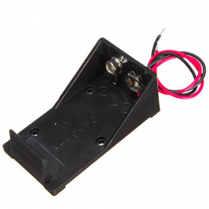 3E6 9v battery holder with wire