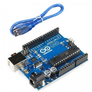BLUE PCB UNO R3, with USB Cable