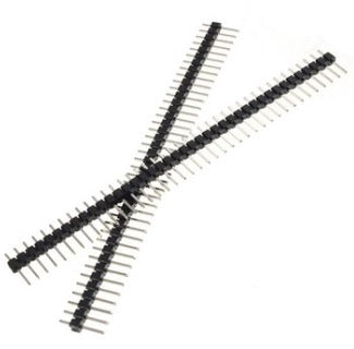 1D24   40 Pin 2.54mm Single Row Male Pin Header Strip