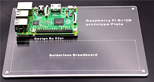 Raspberry Pi 3, 2 Acrylic Transparent Base Plate Mount Experiment Breadboard