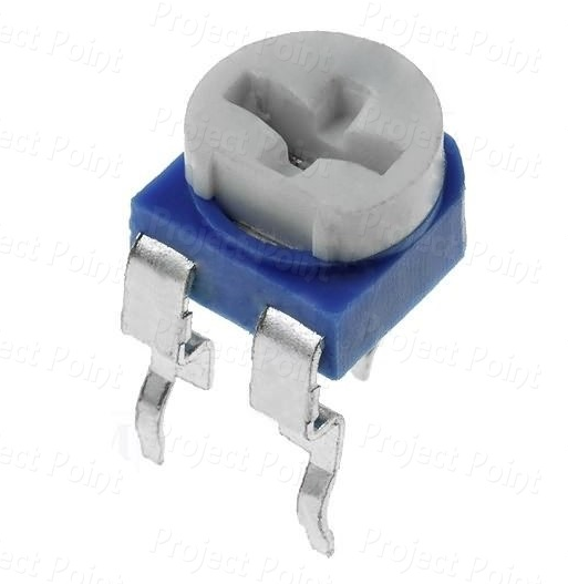 Single Turn Trimmer / Potentiometer / Variable Resistor (100, 200, 1K, 2K, 5K, 10K, 50K, 100K, 200K, 500K, 1M, 2M) Ohm