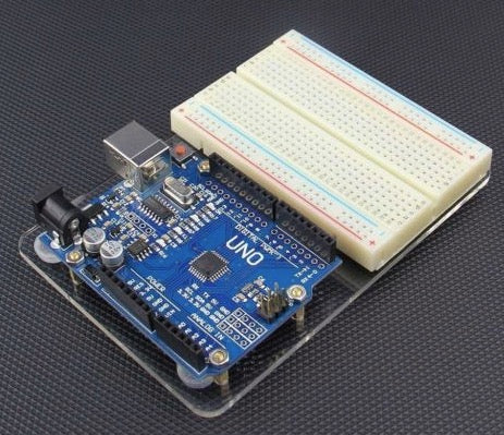 4B000 Universal Experimental Platform for Arduino UNO R3 Transparent Clear Acrylic Board