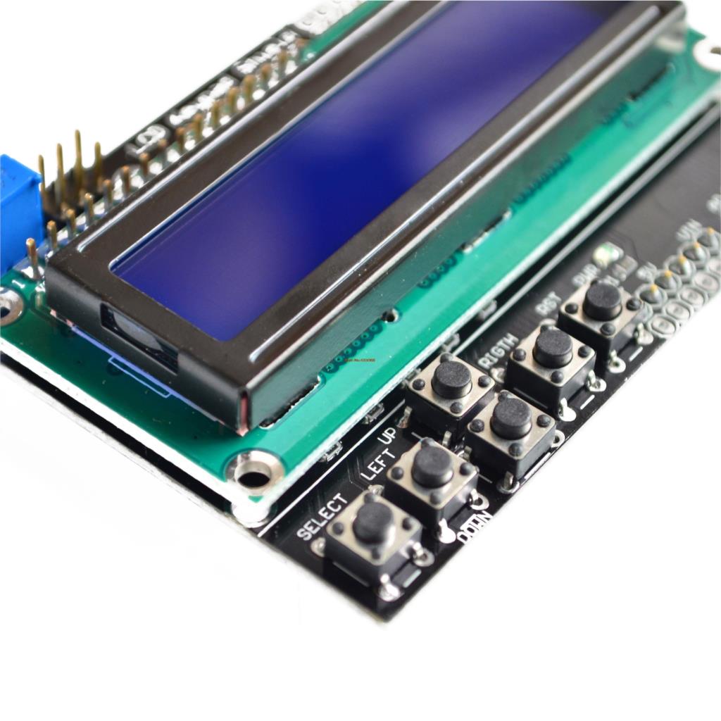 1B2  1602 LCD Board Keypad Shield For Arduino UNO MEGA