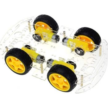 4C000C 4WD Smart Robot Car Chassis Kits with Speed Encoder