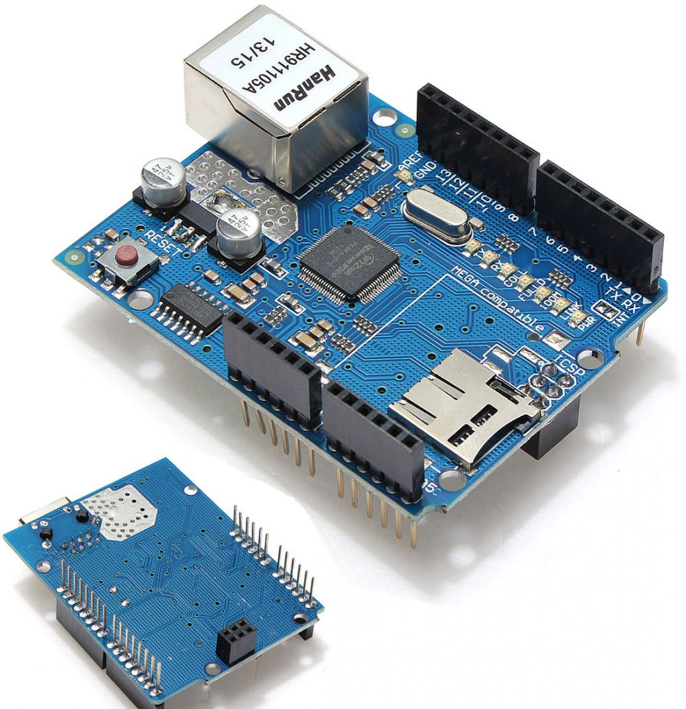 2B800  Smart Ethernet Shield W5100 Network Expansion Board For Arduino UNO R3 Mega 2560