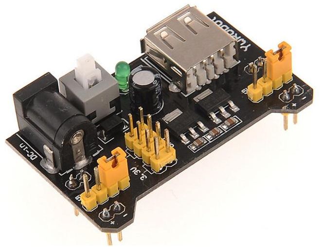 2E7 MB102 Breadboard Power Supply Module 3.3V 5V For Solderless Breadboard