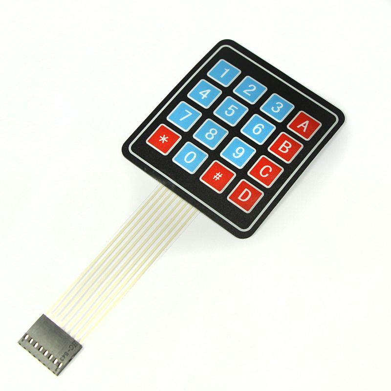 1B14 Keypad Matrix 4 x 4 Array 16 Key Membrane Switch Keyboard