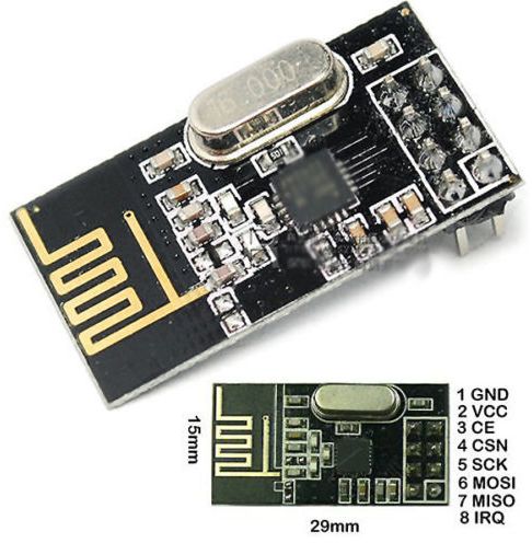 2B27  nrf24l01 2.4ghz antenna wireless transceiver module (1pcs)