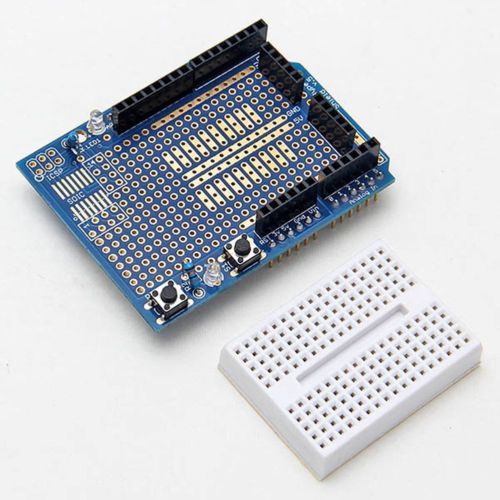 2A28 Prototype Shield with Mini Breadboard