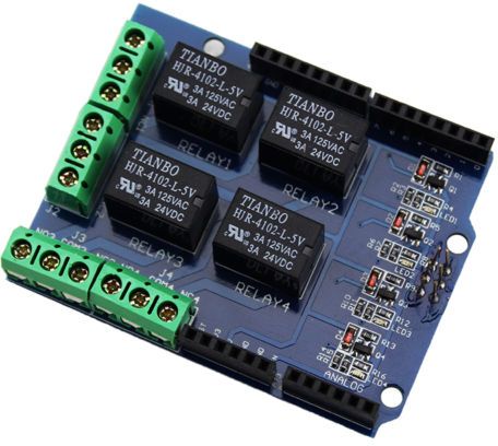 2E11 4 four channel Relay Shield 5V Module