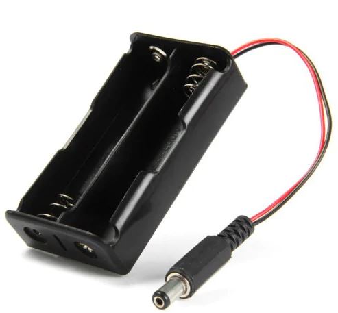 6E4  2x 18650 3.7v li-ion battery holder with DC Jack