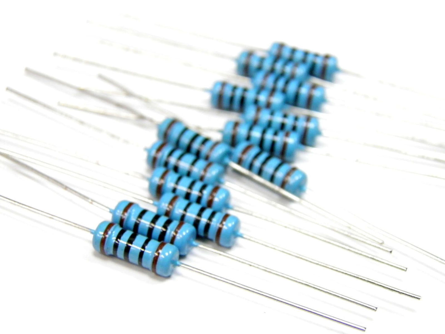 10pcs 1W (1 Watt) Metal Film Resistors (330, 1K, 4.7K, 10K, 100K, 220K) Ohm