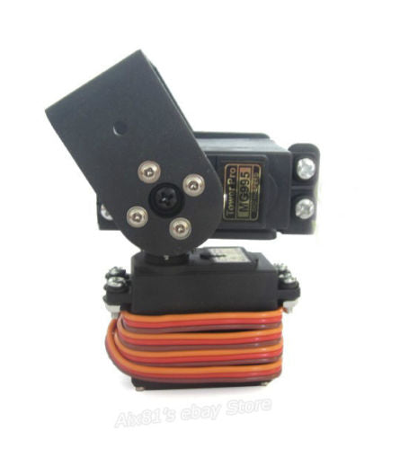 2B19  2 DOF Pan and Tilt + 2 MG995 Servos Mount for Arduino Robot DIY