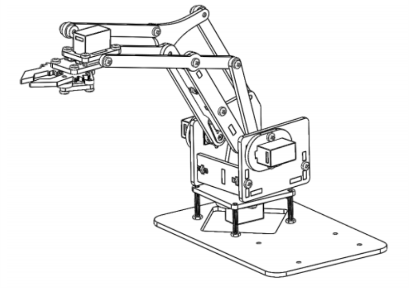 Acrylic Toys Robot Mechanical Arm bracket