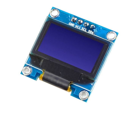 1B60006 4pin New 128X64 OLED LCD LED Display Module 0.96" I2C IIC Communicate-White/blue Color