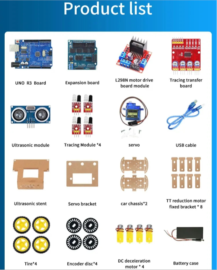 4WD Smart Robot Car Chassis Kit
