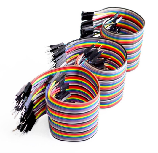 40PCS (Male to Male, Female to Female, Male to Female) Dupont Wire Color Jumper wire Cable (10 cm, 20 cm, 30 cm, 40 cm)