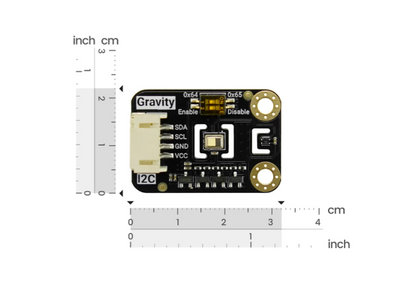 Gravity: STCC4 True Carbon Dioxide (CO2) Sensor (3-in-1 Air Quality Monitoring, 400 ~ 5000ppm)