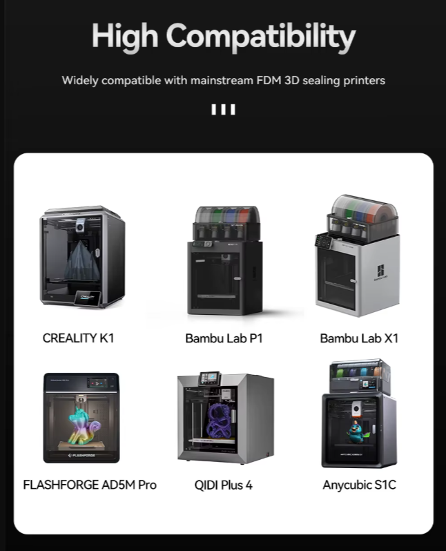 KINGROON PLA Basic 3D Printer Filament 1KG 1.75mm Fast Printing PLA 3D Printer Material Color: Grey