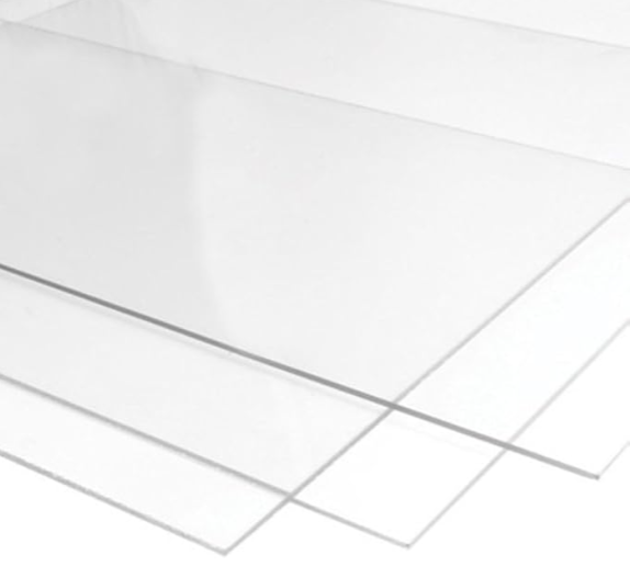 3mm Plexiglass Hard Acrylic Sheet - Multipurpose Use, Waterproof Transparent Clear Glass Sheet (30cmx30cm)(1Pcs)