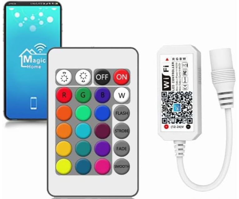 Mini Led Controller 9 Key DC 5~24V 6A Mini LED Controller Dimmer with IR Wireless Remote Control ...