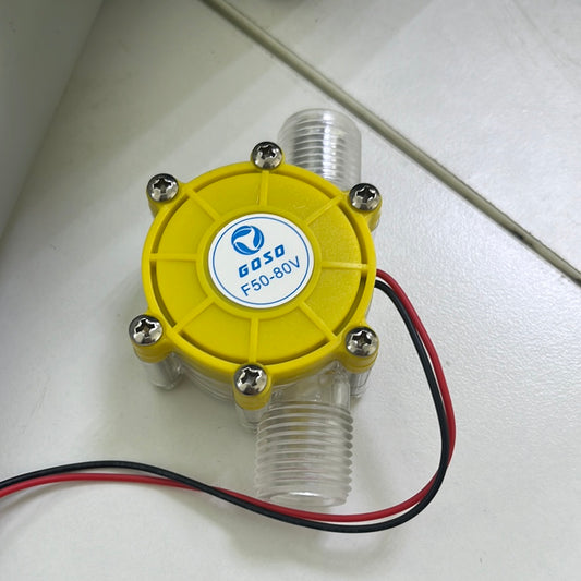 3C1   80V/10W DC Water Flow Pump Generator Turbine Generator Water Flow Hydraulic DIY - F50-80V