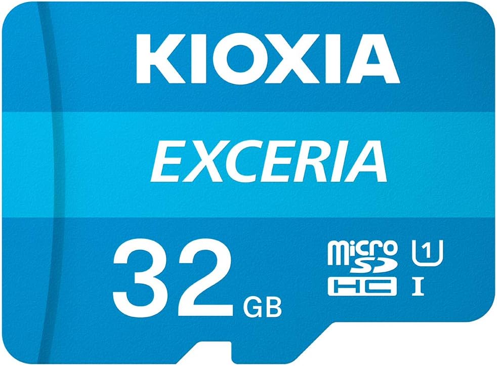 Kioxia 32GB Exceria Microsd Memory Card U1 Class 10 100Mb/S Max Read Speed, Full Hd Video Recording