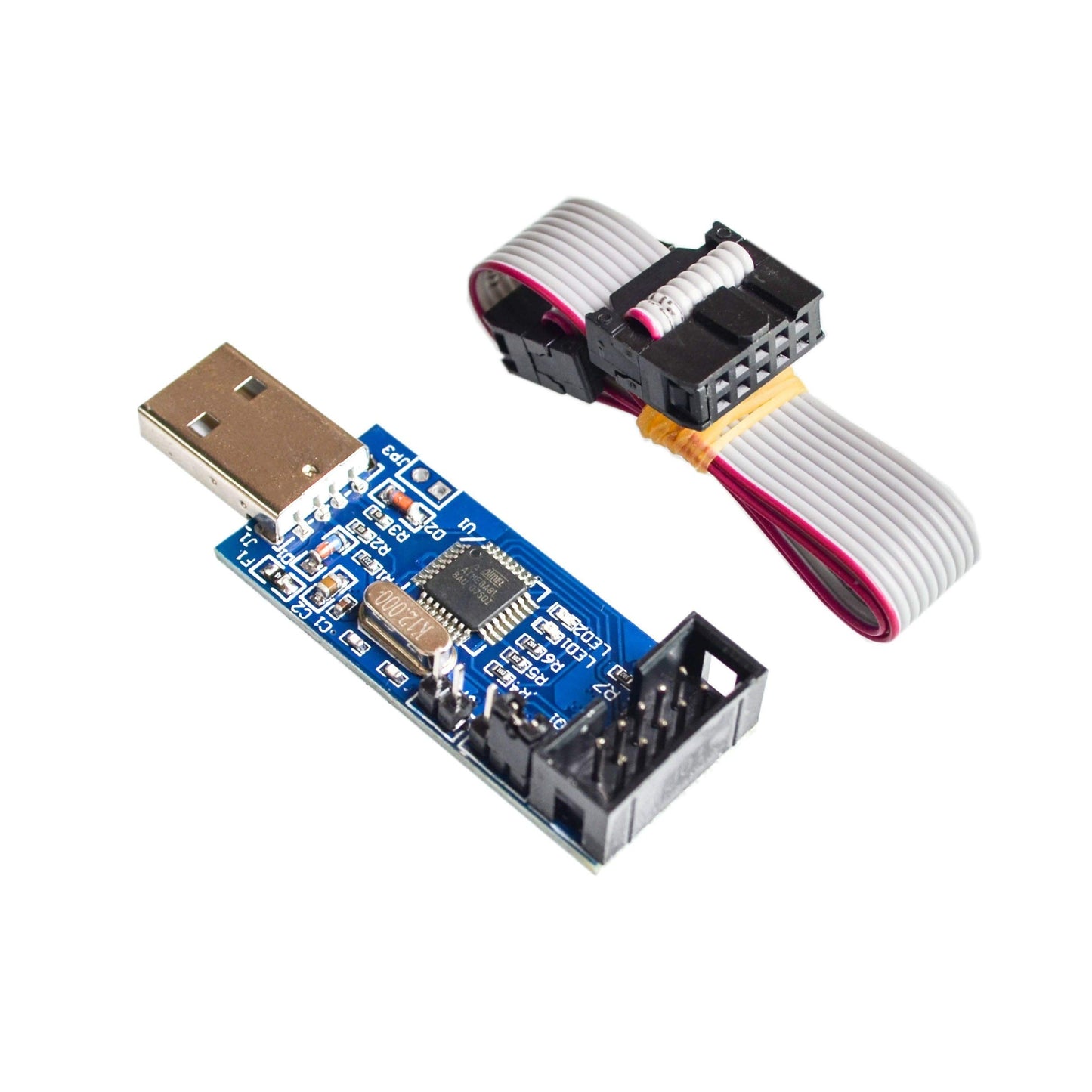 1C6 SBASP USBISP AVR Programmer USB ISP ATMEGA8 atmega128 support WIN7 64K with 60cm cable