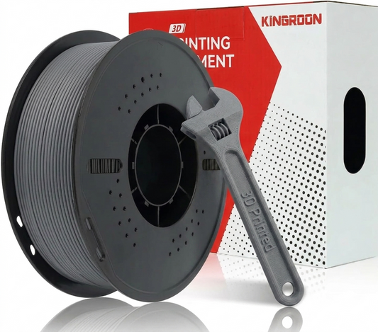 1 Kg Kingroon 3D Filament PETG Filament 1.75mm 3D Printing Material. Color: Gray