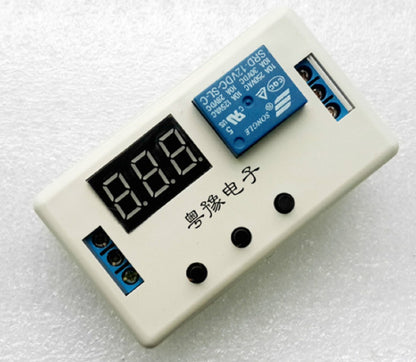6A6  12V LED Display Digital Programmable Timer Timing Relay Module Self-lock Switch (WITH CASE)