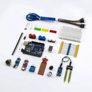 Basic Starter Kit for Arduino Uno R3 DIY Kit - R3 Board / Breadboard + Retail Plastic Box