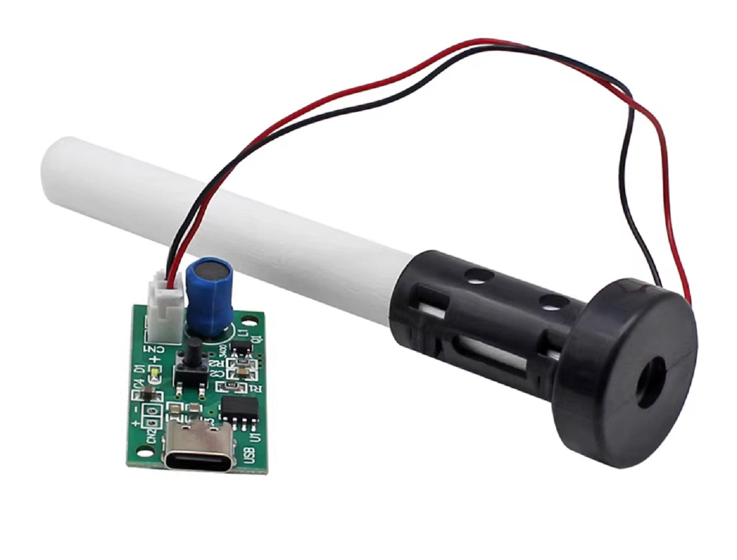 7C13 DC5V Atomization Set #2 - Ultrasonic Mist Maker Module 5V USB Type-C – Microporous Atomizer with Driver Board, 2 Spray Modes, DIY Humidifier Kit