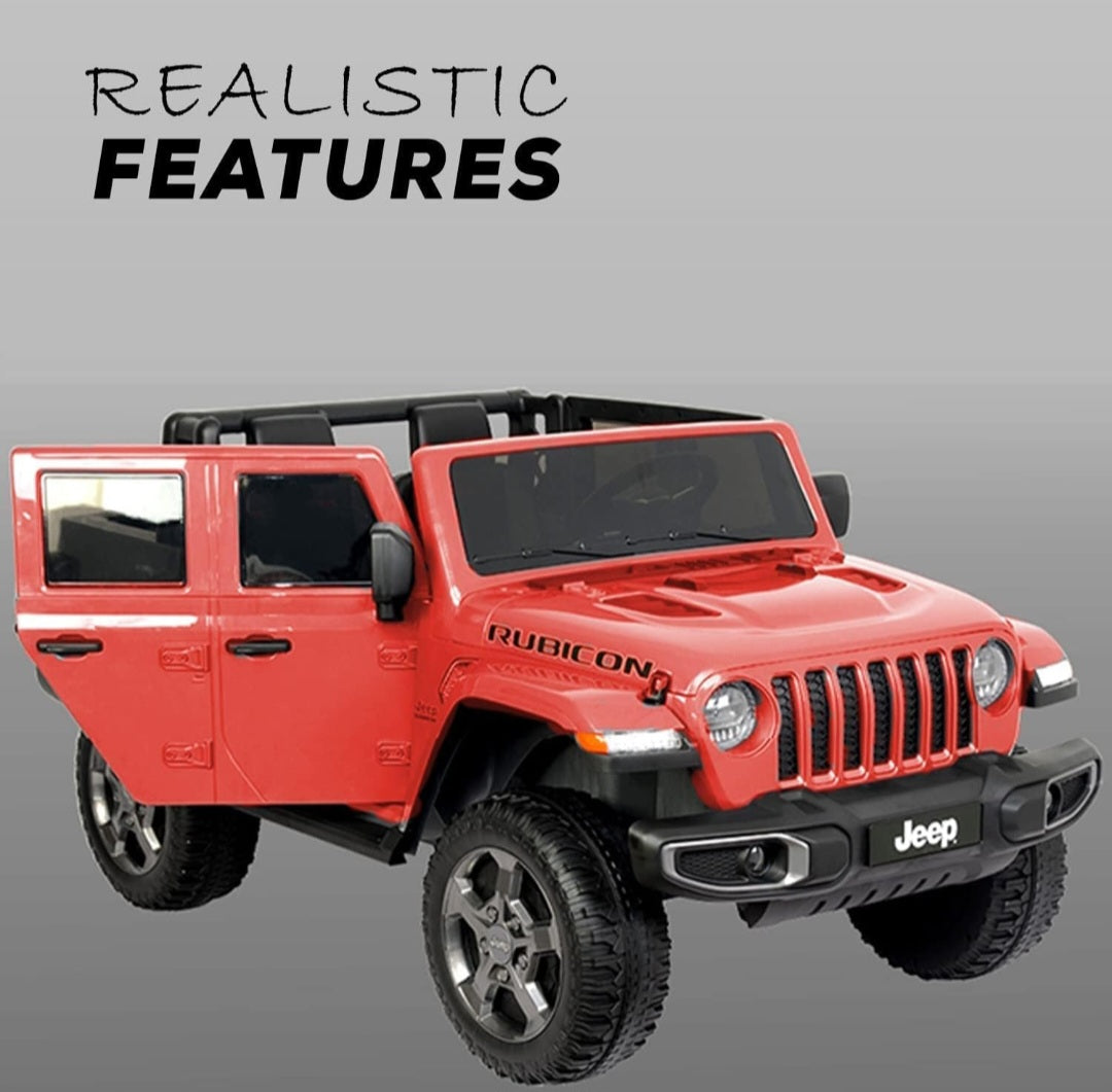 Baybee Licensed Gladiator Battery Operated Car for Kids,Rechargeable Jeep/Electric car for Kids Ride On Toy Car with R/C for Kids Boys & Girls Kids 2 to 6 Years (Red)