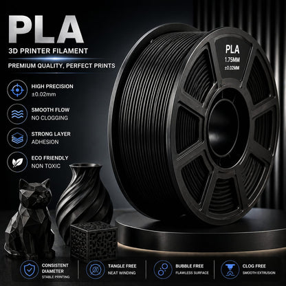 DOWELL 3D Ultra Precision PLA 3D Printer Filament 1.75mm – 1KG Spool | Smooth Printing, High Accuracy, Strong Layer Adhesion | high quality Premium Filament for 3D Printing