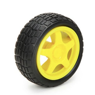 Plastic Tire Wheel With DC 3-6v Gear Motor For Arduino Smart Car – Blue ...