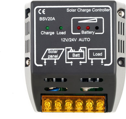 D3A 10A 12V/24V Solar Panel Charge Controller Battery Regulator