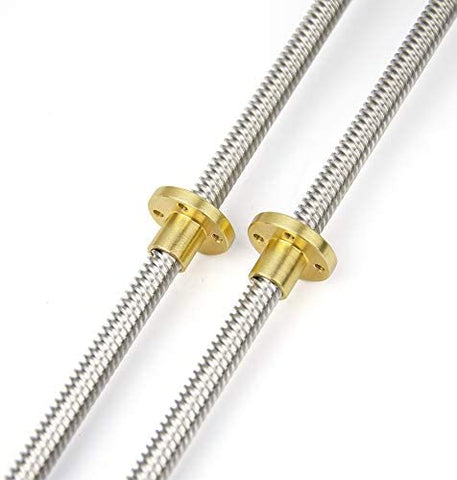 Trapezoidal Lead Screw with Brass Nut T8-30cm