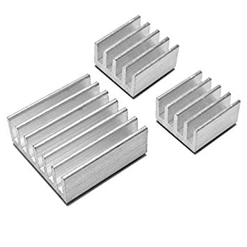 1E12  3pcs Adhesive Aluminum Heatsink For Raspberry Pi