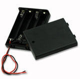 6E3   4XAA Battery Holder with cover and switch