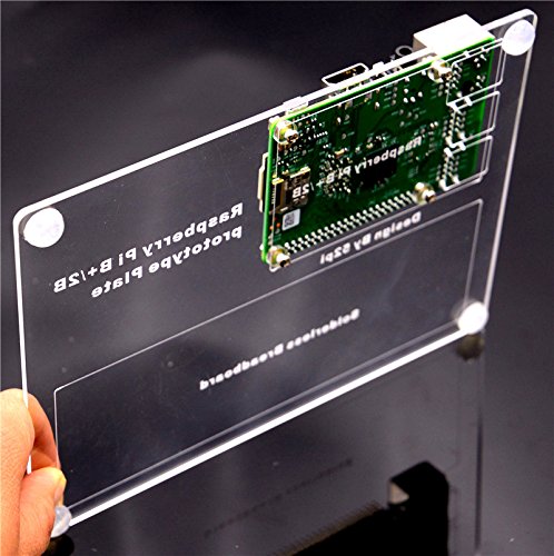 Raspberry Pi 3, 2 Acrylic Transparent Base Plate Mount Experiment Breadboard