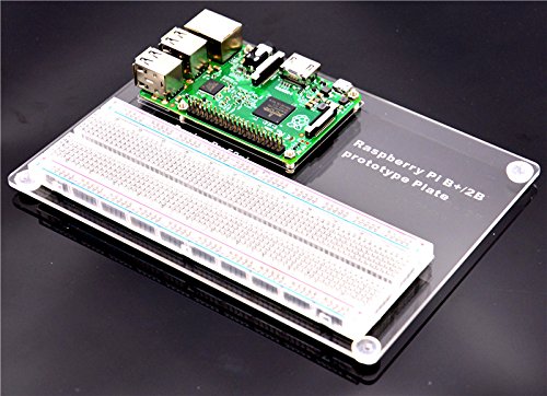 Raspberry Pi 3, 2 Acrylic Transparent Base Plate Mount Experiment Breadboard