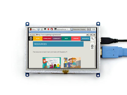 5 inch Resistive Touch Screen LCD HDMI interface