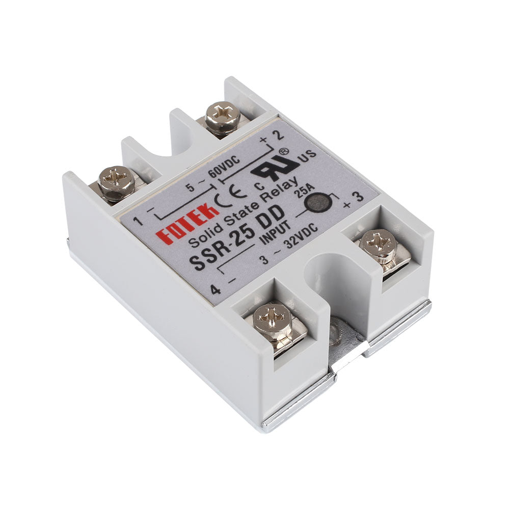 4E1  SSR-25DD Single Phase Solid State Module Relay 25A DC 5-60V