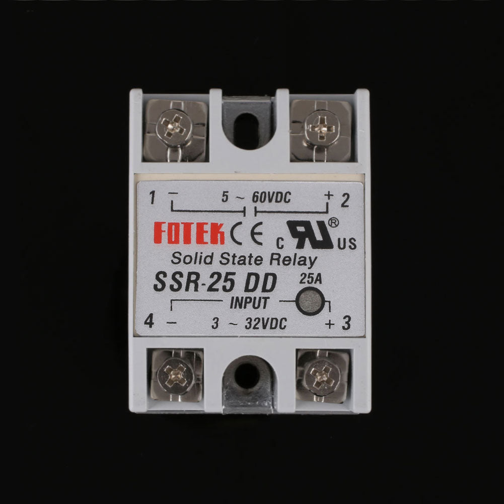 4E1  SSR-25DD Single Phase Solid State Module Relay 25A DC 5-60V