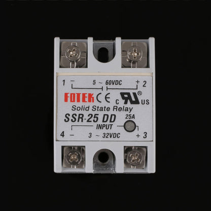 4E1  SSR-25DD Single Phase Solid State Module Relay 25A DC 5-60V