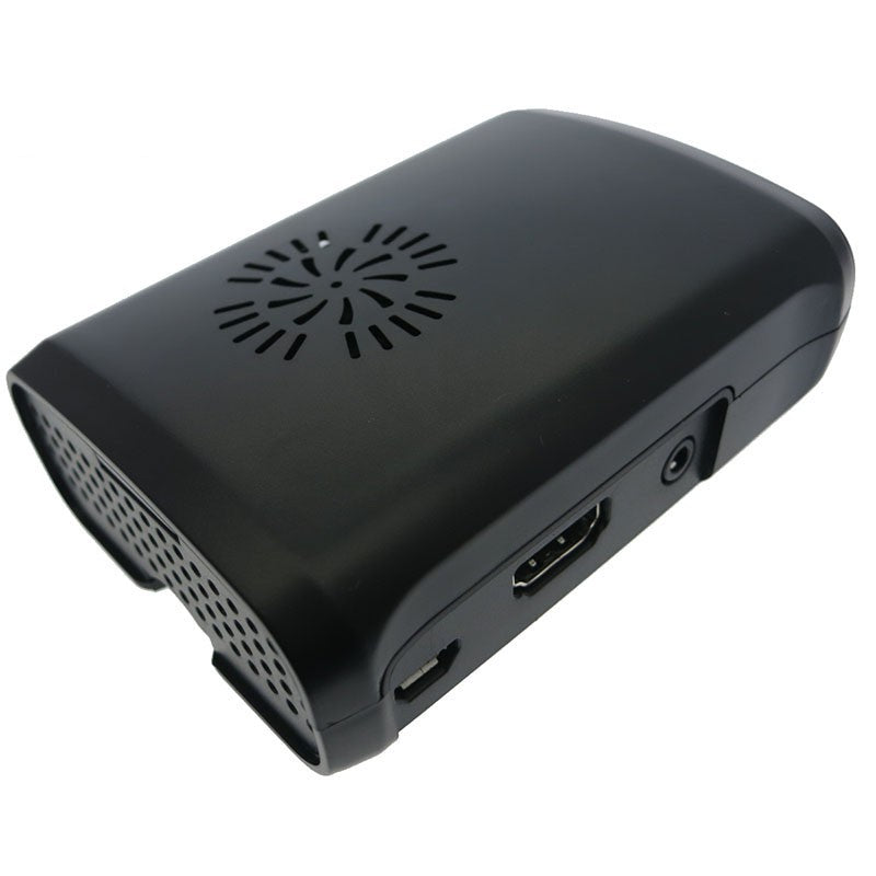1E10  Original Raspberry Pi 3 Model B ABS Case Black Plastic Box Can Install Cooling Fan For Raspberry Pi 2 3