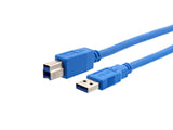 62000  1.5m USB 3.0 Type A Male to Type B Male (AM/BM) Data Extension Cable for Printer PC (Blue)