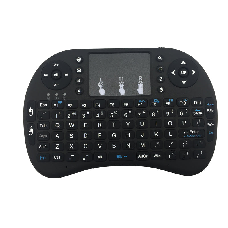 3B000B Mini 2.4G Multi-functional Wireless Keyboard For Raspberry Pi black