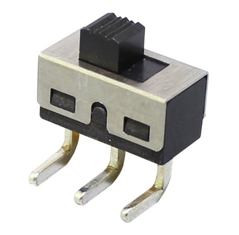1D12  SS12D06 3aA 250VAC Spdt Slide Switch with right angle terminals